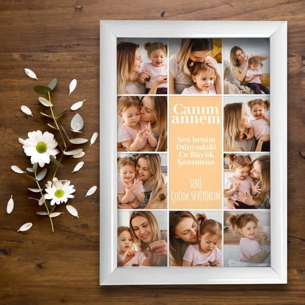 '' Canım Annem '' Tasarımlı Fotoğraf Baskı