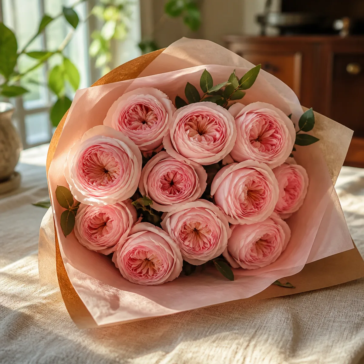 11'li Pembe Gül Buketi